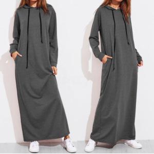 China Long Sleeve Plus Size Ladies Shirts Long Hoodie Dress For Girls Eco Friendly on sale