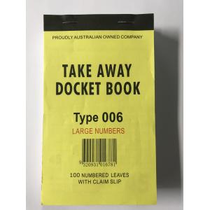 Take Away Docket Book with Lined Ruling Ruling Type Lined Carton 100books