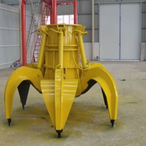 0.5 m³ 0.6 m³ Crane Grab Bucket For Scraps Material Handling Remote Control