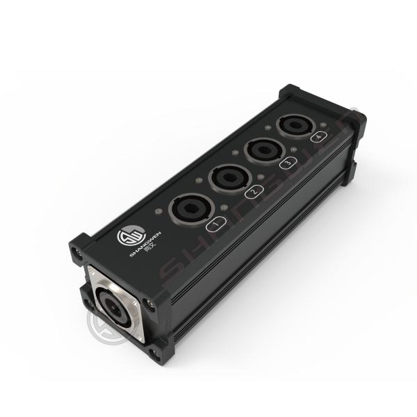 Power Speaker Junction Distribution Box with Input Output Industrial Electronics Accessories Male Audio Video Connectors