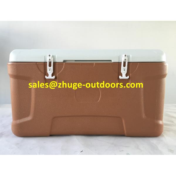 Buy Thermal 100 Liter PU Insulation Blue Plastic Ice Cooler Box at wholesale prices