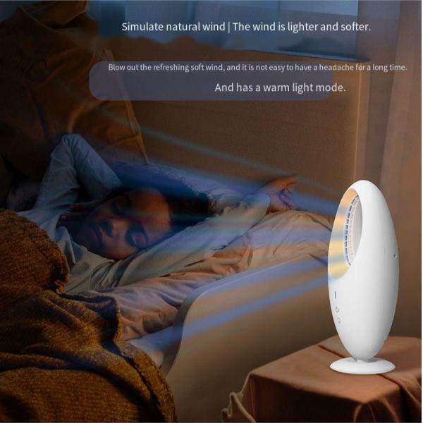 English Operating Language Portable and Rechargeable USB Bladeless Desk Fan for Garage