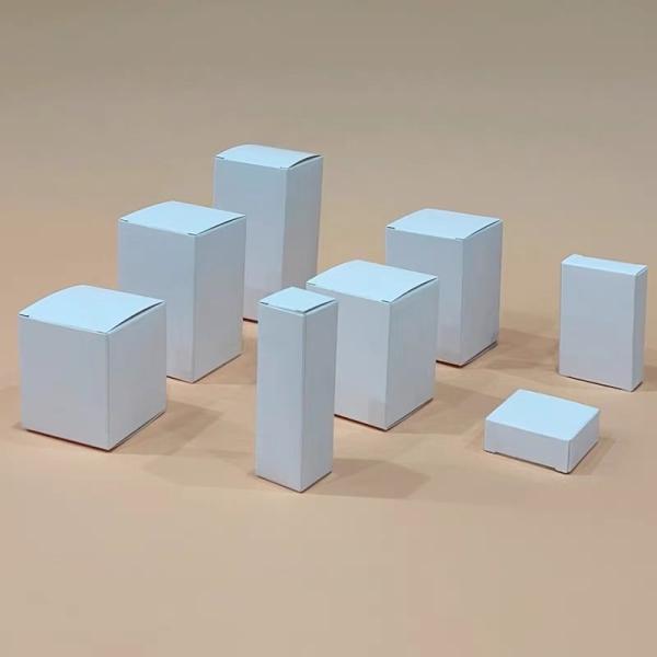 White Cardboard Box Universal Packaging Box White Paper Box Neutral Paper Square