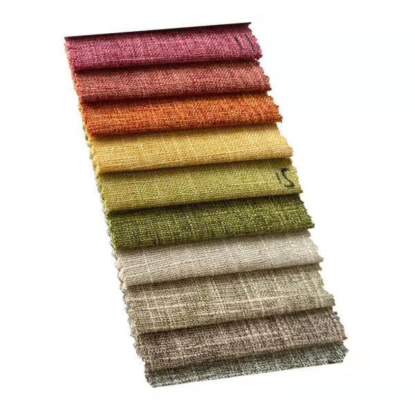 Upholstery Soft Sofa 100%polyester Faux Linen Look Fabric