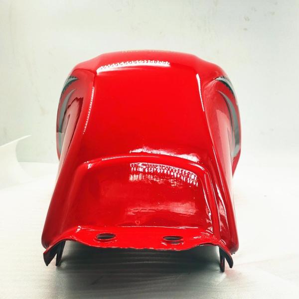 Three Wheel Motorcycle Tricycle Scooter With Red Oil Fuel Tank