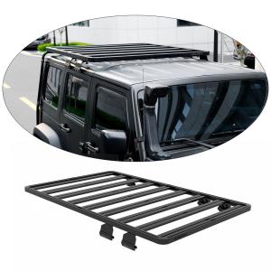 Quality Silver Black Luggage Rack Roof Bar for Jeep Wrangler JK Rail Frame M Compass 2022 for sale