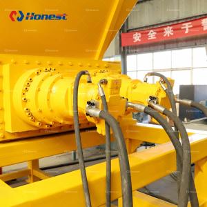 Industrial Hydraulic Twin Shaft Shredder for Scrap Metal Recycling Steel Iron