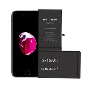 low price high quality mobile phone replacement battery for iphone X with one
