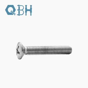 DIN966 Cross Recessed Raised Countersunk Head Screw