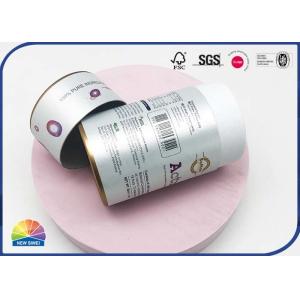 4C Print Round Paper Packaging Tube Embossing Inner Eco Friendly