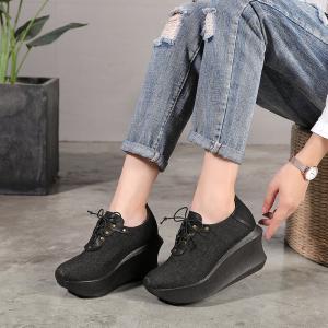 S153 Factory personalized side zipper leather platform high heel sandals ethnic