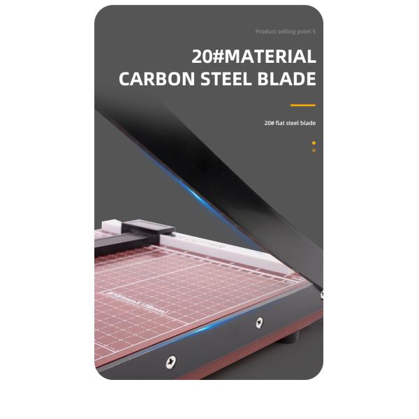 Mini Paper Cutter with Wooden Base Manual Paper Trimmer from ZEQUAN