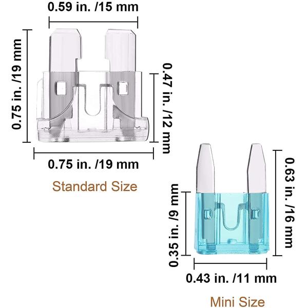 100PCS 120PCS ATY ATO ATC ATY Mini Standard Automotive Car Blade Fuse Assortment Kit