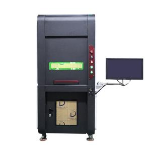 China AC220V 100khz Portable 20w Fiber Laser Marking Machine Desktop on sale