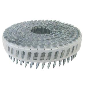 2.5 X 32mm Electro Galvanized Screw Shank Plastic Sheet Collated Coil Nail