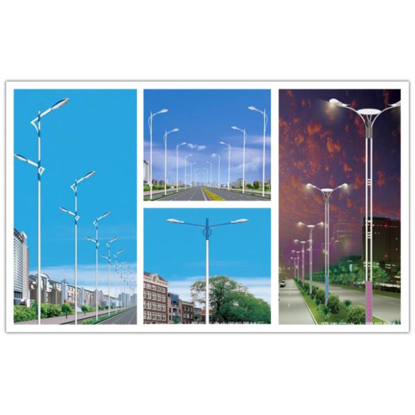 14m Galvanized High Mast Outdoor Lamp Pole IP 68 Black Surface Color 0