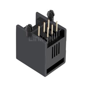 LPJE8014NNL 6p6c RJ11 Jack Without Magnetics 1X1 Port Tab Down Without LED