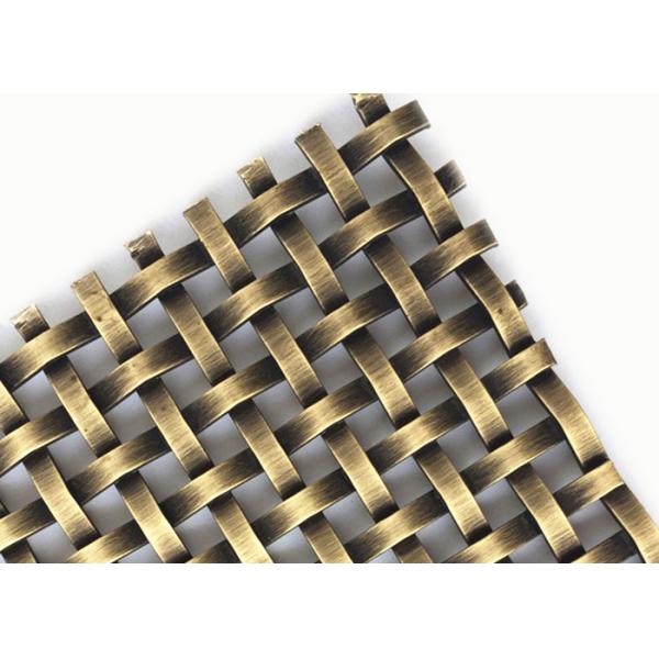 42% Open Area Antique Bronze Decorative Steel Wire Mesh Ss 304 For Furniture Cabinet Door