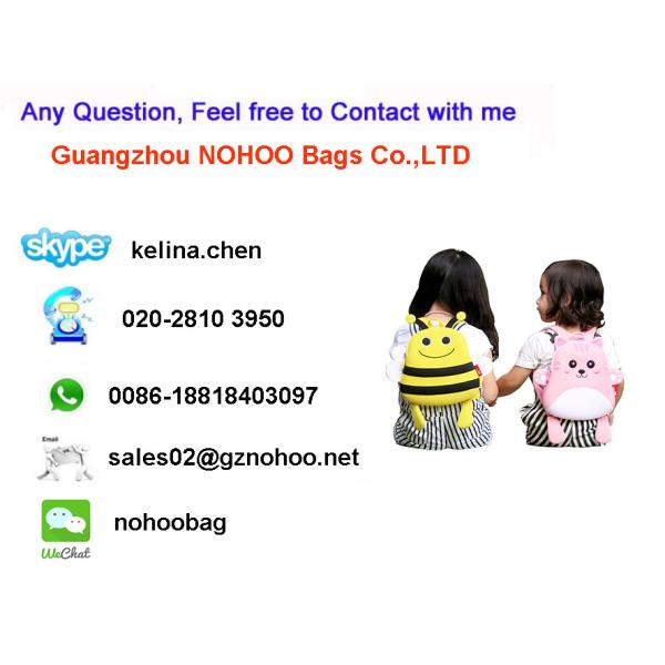 Neoprene Cute Kids Cow Backpack , Personalized Book Bags For Toddlers