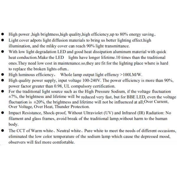 Osram 3030 Chip Led Low Bay Warehouse Lighting 240w 120lm/w Lamp Luminous Efficiency