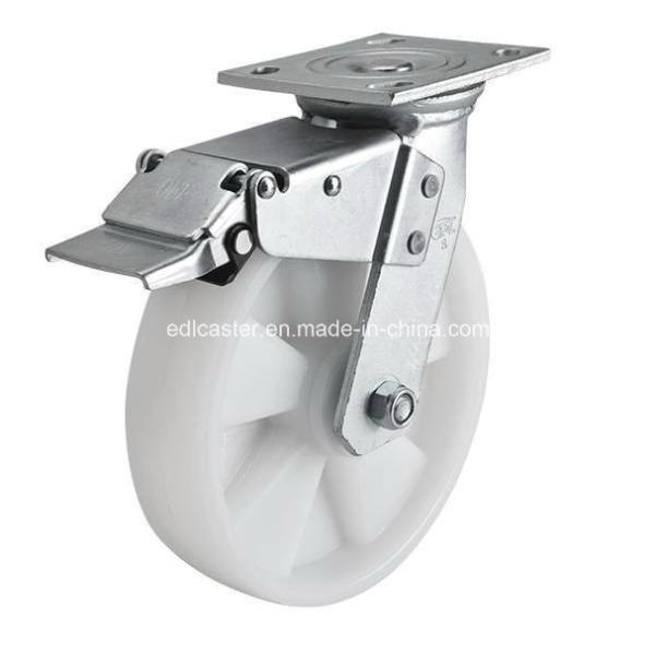 450kg Maximum Load 8" Edl Heavy Plate Brake PA Caster 7028-26 for Heavy Load