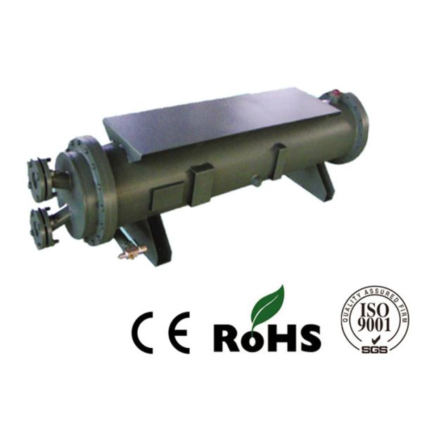 Marine Water Cooled Refrigeration Condenser Heat Exchanger Carbon Steel Cover