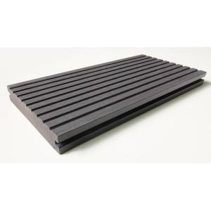 Water Absorption Expansion Rate 2.5% Brown Wood Plastic Composite Decking for