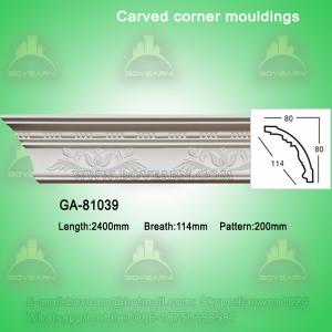 Fashion carved pu crown moldings