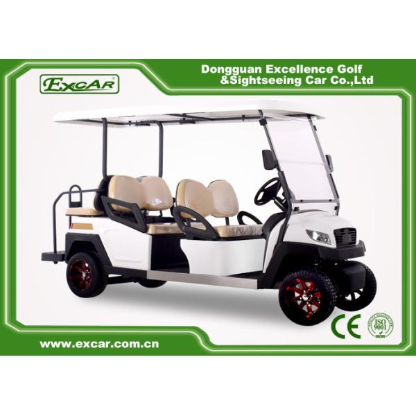 Safe & Strong Electric Golf Cart 4 front Seats & 2 back seats 5KW Motor 48V Lithium Battery carried CURTIS AC Control System48V/400A