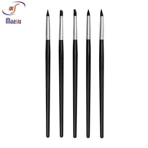 China Black 5pcs Dental Silicone Brush Pen Periodontal Tool on sale
