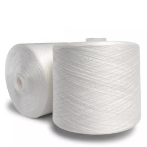 Raw White 100% Polyester Ring Spun Yarn Factory Machine Sewing Yarn 30/2, 30/3,