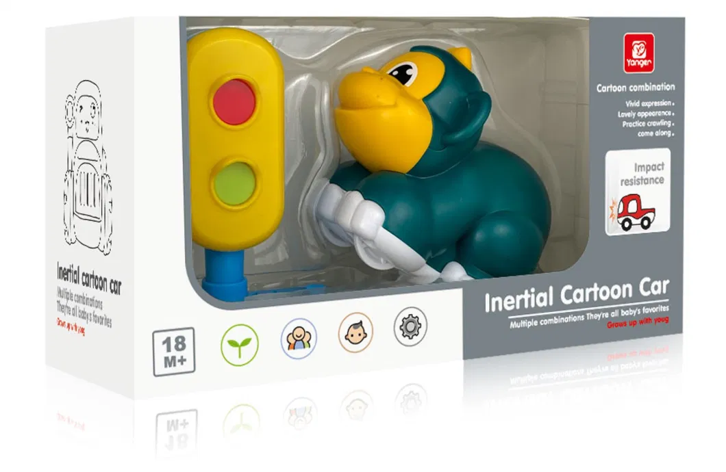 Friction Inertia Mini Cartoon Animal Toys High Quality Children′s Small Toys Animal Cars Children′s Toys Wholesale