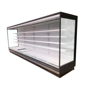 R22 Upright Open Front Chiller Milk Juice Display Refrigerator
