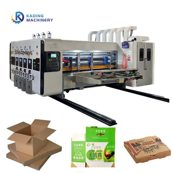 Flexographic Printing Carton Box Printer For Cardboard Packaging Making