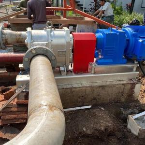 China Rotary Practical Industrial Lobe Pump Wear Resistant Flange DN150 on sale