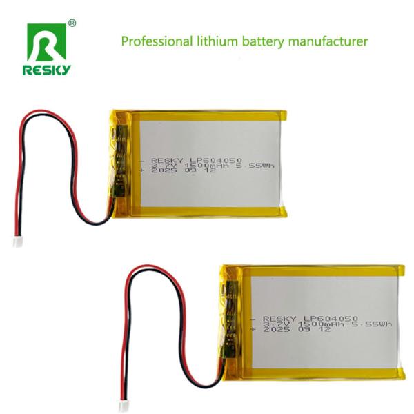 Lithium Polymer Battery Cell 604050 3.7v 1500mAh 5.55wh Bluetooth Speaker Rechargeable Batteries