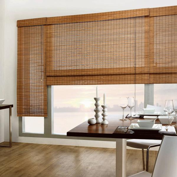Buy 2.4 Meters Max Width Bamboo Sun Shade Roller Blinds at wholesale prices