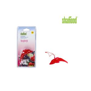 Customized Raspberry Plastic ODM Car Smell Remover