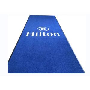100% Nylon Fiber Hotel Door Mats PVC compound NBR nitrile rubber Backing