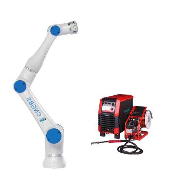Buy 6 Axis CNGBS 3kg Payload Cobot Welding Robot Arm With Tig MiG Arc Welding Machine at wholesale prices