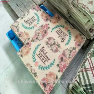 Anti-slip plastic pvc printed door mat