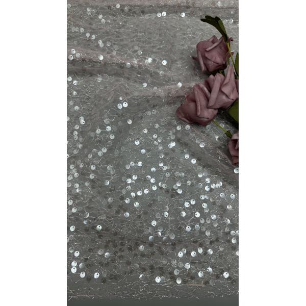 Sequin Lace Fabric High Luxary Lace Fabric for Bridal Wedding Party Gown
