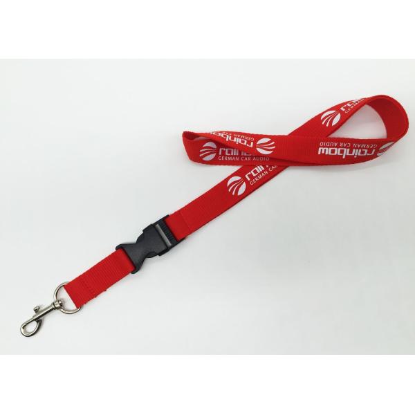 Buy Single Personalized Lanyards , Exhibition Event School Lanyard With Bulldog Clip  at wholesale prices