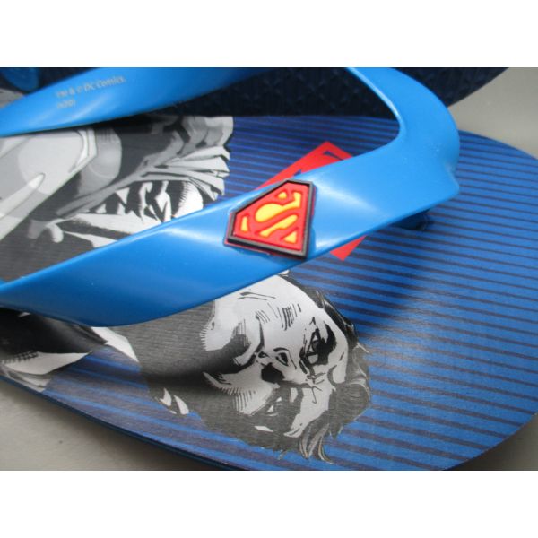 PE EVA Materials Kids Flip Flops Superman Character Open Toe Childrens Sandals