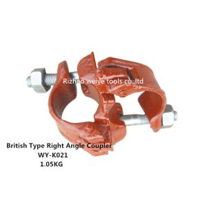 Painting Red 90 degree Scaffolding Double Coupler right angle for Pipe clamp