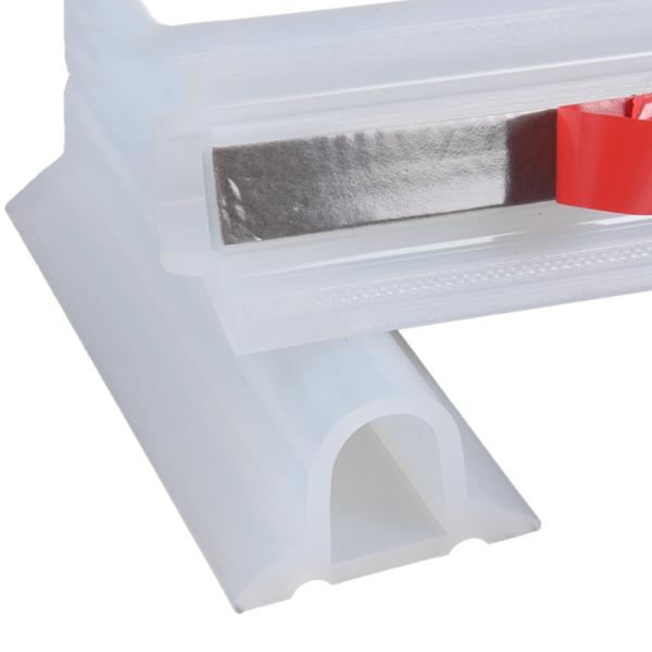 Bendable Water Dam Barrier for Shower Threshold 10-Year Service Life Height 0.47" 14mm