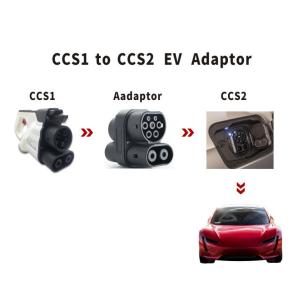CCS1 to CCS2 Adapter Connector for EV Car with Security Function Replace/Repair