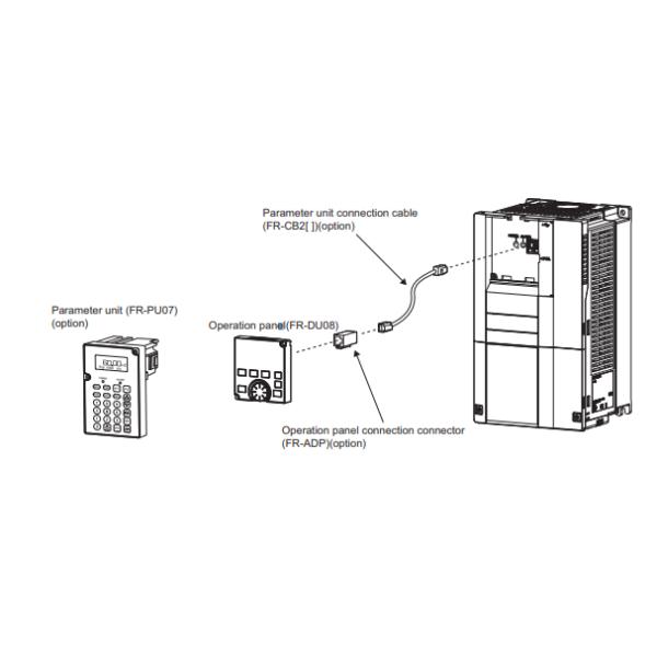 D700 VFD Mitsubishi 3 Phase Inverter 220V - 380V 75KW FR-D720-5.5K