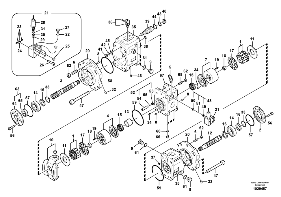 K3V180DT-9N5P for EC380 New American Excavator Hydraulic Pumps VOE14616199 – Low-Maintenance Design for Cost Savings