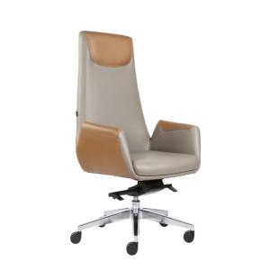 China 24kg Office Leather Revolving Chair High Back TUV Approved on sale